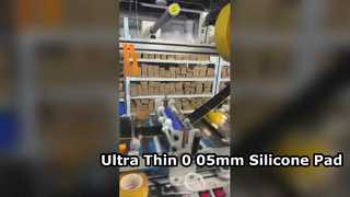 Um olhar mais atento: Fita de borracha de silicone NBR EPDM com 0,05 mm de espessura para dente azul
