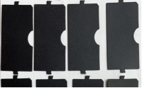 Terephthalate de polietileno fino preto Mylar no teclado de computador