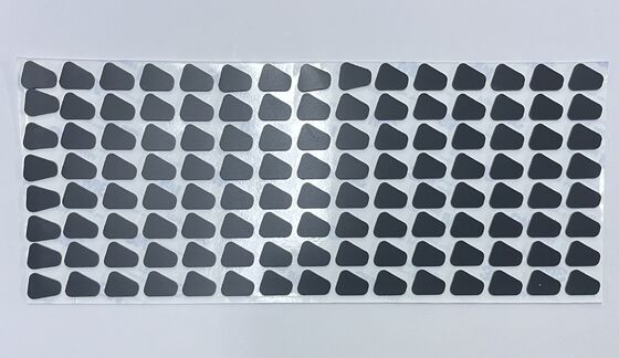Triangular Self Adhesive Silicone Rubber Feet with Original 3M9448A Tape, Anti Slip Shock Absorbing Pads for Keyboard & Electronics