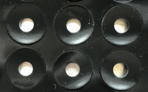 Almofada de borracha de silicone do computador em volta dos pés do círculo 0.05mm NR grosso EPDM