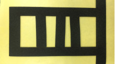 tira feita sob encomenda de 0.3mm EVA Thin Craft Foam Inner que cobre a certificação de UL94 HBF