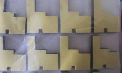 Placa à prova de choque grossa da espuma de PORON BISCO 55*24*1.5mm cobertos pela fita adesiva