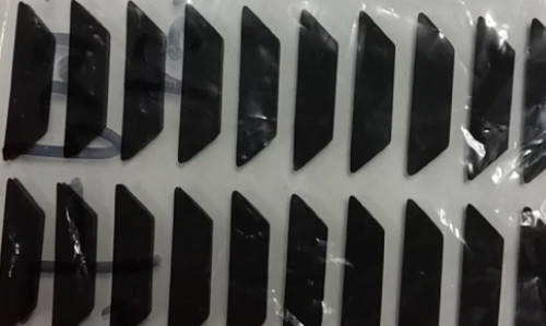 Deslizamento resistente ao calor esparadrapo da almofada ASTM D1894 do silicone anti 75 graus de dureza