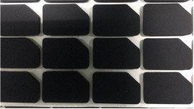 Coxim de borracha cortado preto dos produtos NBR NR EPDM do butadieno do nitrilo do silicone