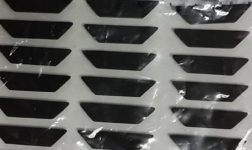Anti costa que de Matt Silicone Rubber Pad Hardness do deslizamento um fenol da borda 70 afiada testou