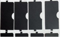 Terephthalate de polietileno fino preto Mylar no teclado de computador