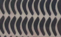 Curva preto PTFE Patins de rato Patas de rato Dimensão 43*8*0.8mm