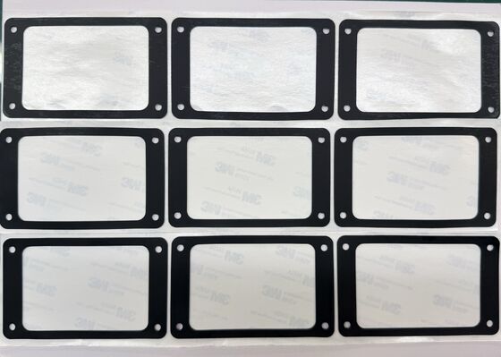 Pad de borracha de silício preto com furos para automóveis e armazenamento de energia