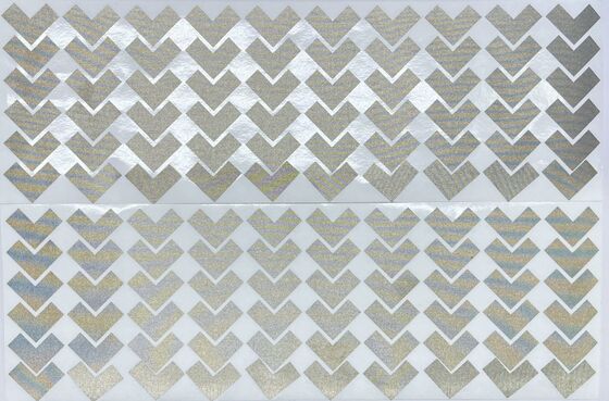 Pads de espuma condutora de proteção EMI em forma de V revestidos de ouro, auto-aderente pre-cortado Chevron Sponge Gasket