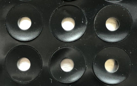Almofada de borracha de silicone do computador em volta dos pés do círculo 0.05mm NR grosso EPDM