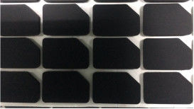 Coxim de borracha cortado preto dos produtos NBR NR EPDM do butadieno do nitrilo do silicone