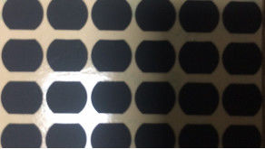 Tela revestida do silicone do filme de poliéster 0.3mm de Matte Black Irregular Shape Mylar